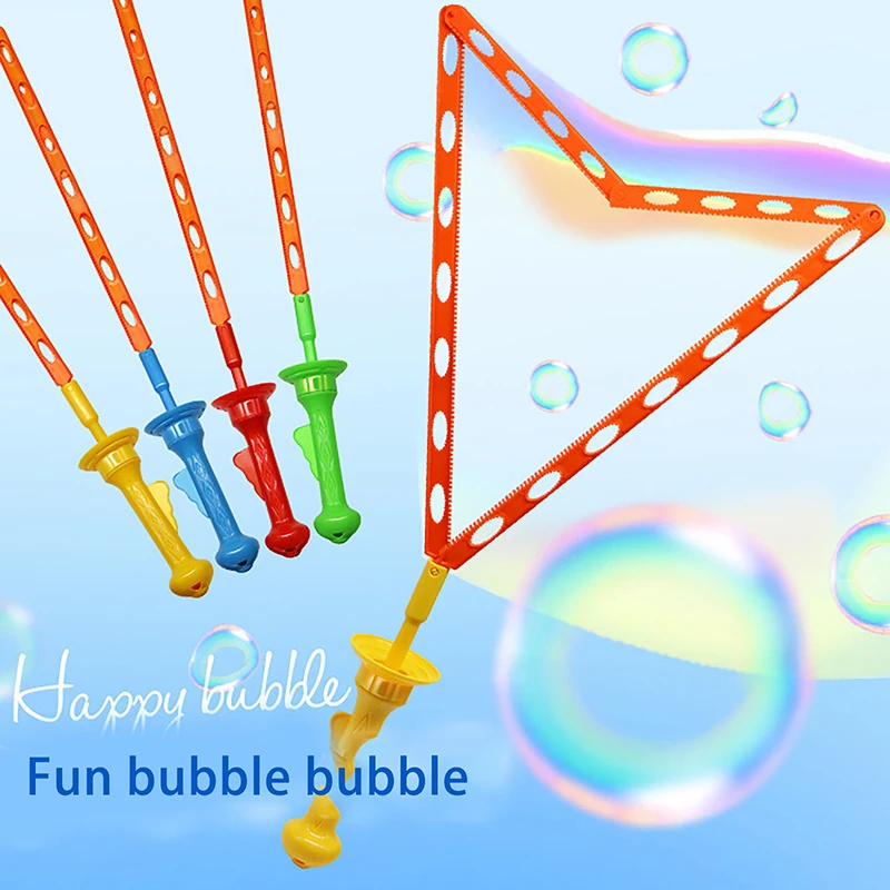 Multi-hole Western Sword Bubble Blower Large Size Handheld Rainbow Children's Toy Baby Safety No Toxic Soap Bubble Toy 3