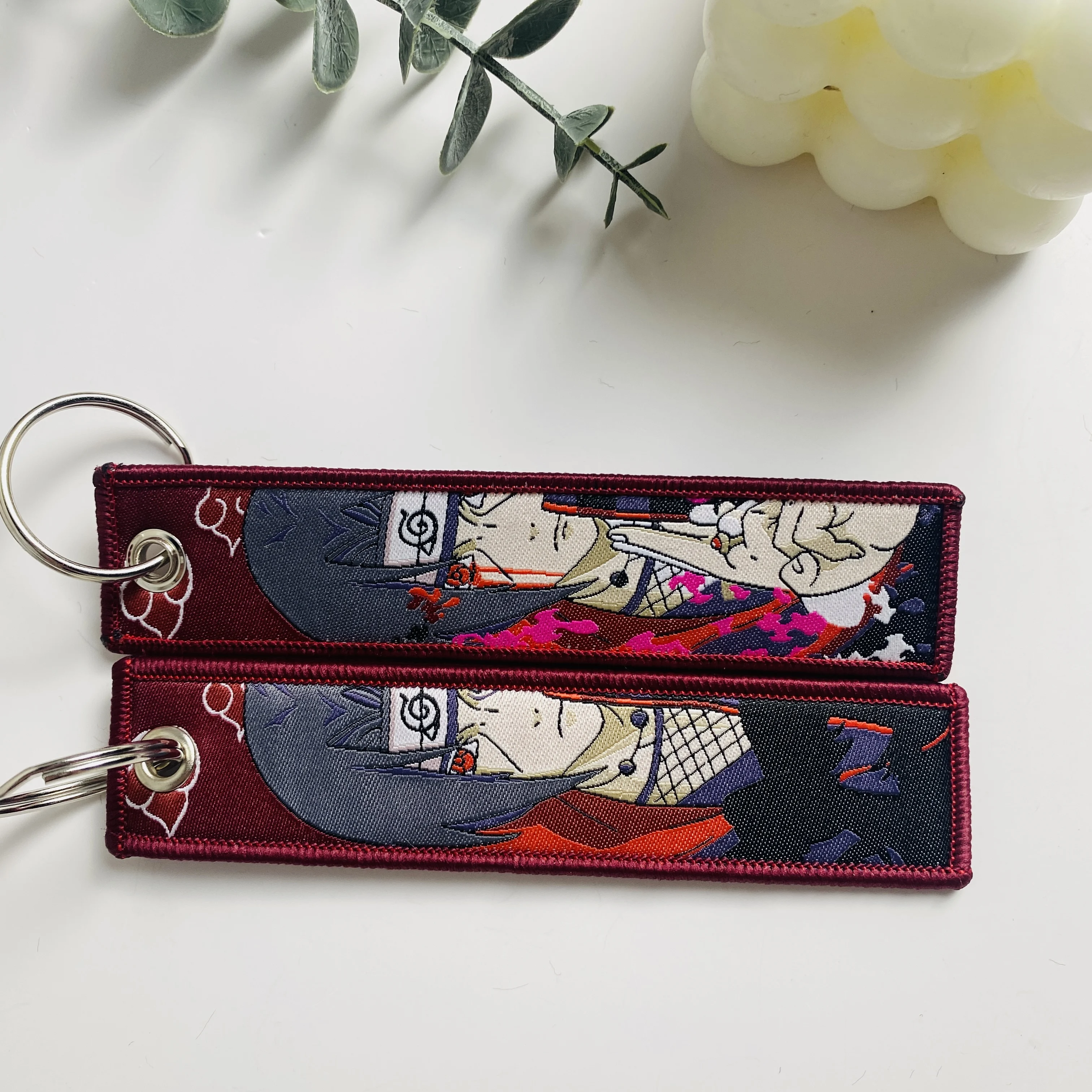 Anime Charakter Coole Schlüsselanhänger Stickerei Schlüsselanhänger für Motorräder Autos Tasche Rucksack Schlüsselanhänger Mode Schlüsselanhänger Souvenir Geschenke – Detail 11