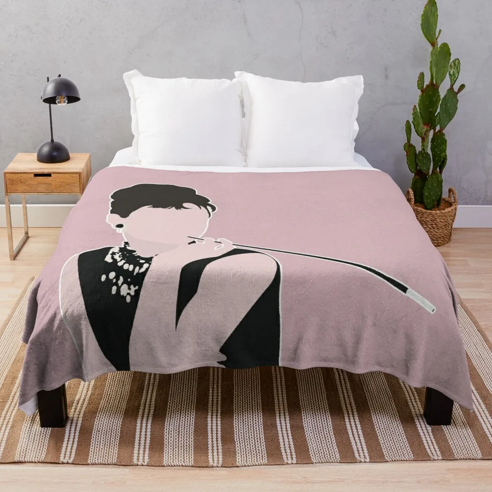 

AUDREY HEPBURN Throw Blanket Bed linens Comforter Blankets