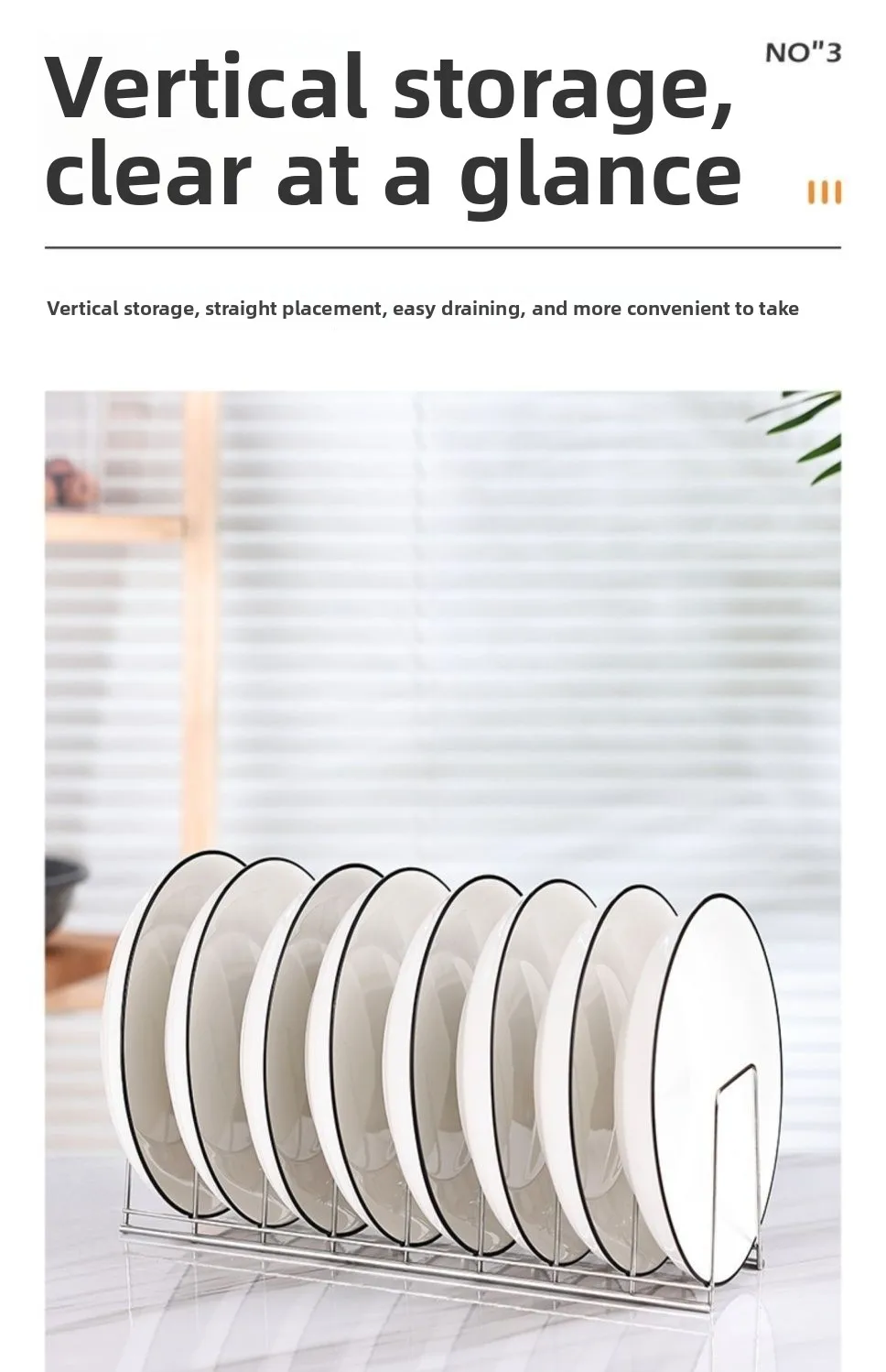 Stainless Steel Dish Draining Rack Multipurpose Silver Plates Storage Rack Space Saving Bowls Plates Drainer Holder Kitchen