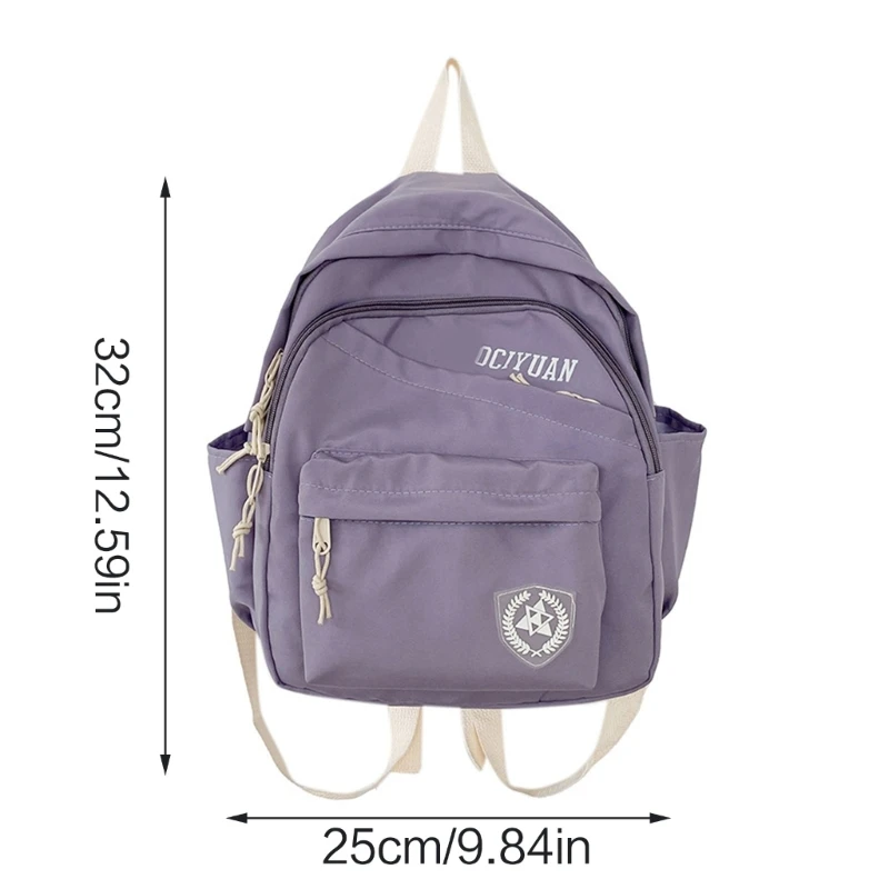 Stylish School Bag Nylon Backpack Book Bags for Easy Carrying of Necessities