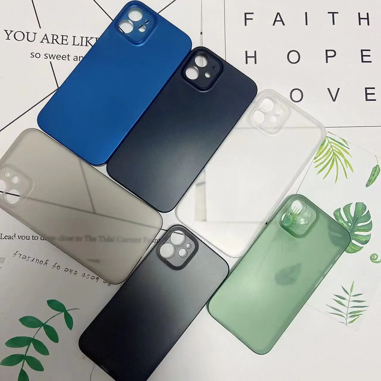 Custodia Per Iphone 11 Pro Max Feather Cover Per Iphone 11 Pro Max 11Pro Max Custodie Protettive Anticaduta Smerigliate Trasparenti