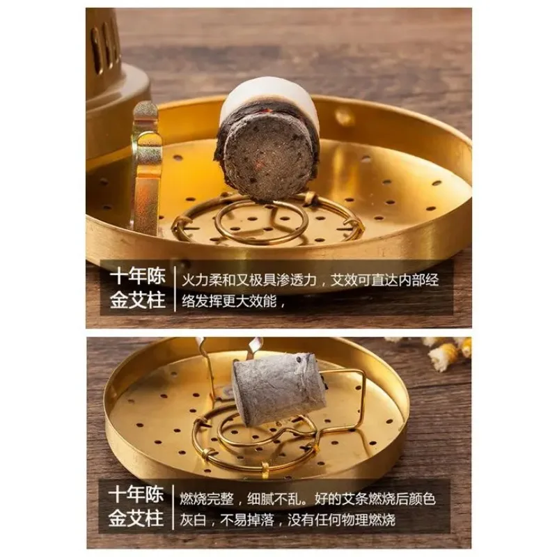 Moxa Stick for Moxibustion Therapy Manual 10 Years Golden Smoless moxa stick