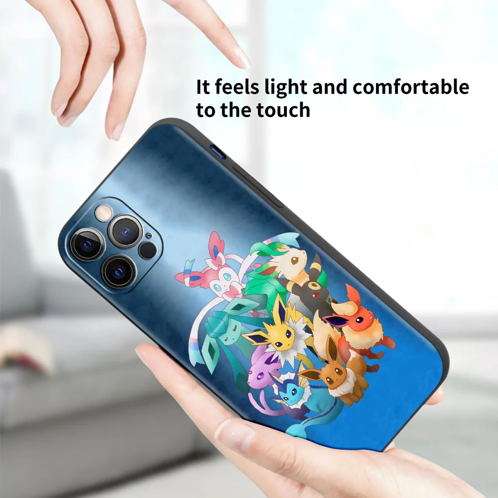 Anime Pokemon Eevee para Apple iPhone 13 12 Mini 11 Pro Max funda