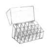 Lipstick Holder 18 Space Clear for Lipstick Storage Display Case Cosmetic Box Lip Gloss with Flip over Lid Make up Organizer 3