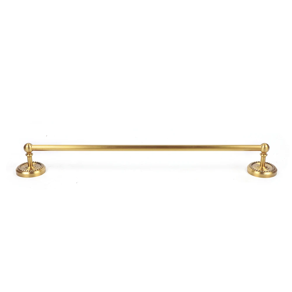 Description Picture 6 of item7PCs Copper Bathroom Wall Mount Pendant Set Toilet Hardware Pendant Towel Rack Combination Hanger Hook Paper/Brush Holder Shelf