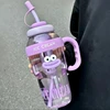 1200ML Sports Water Bottle with A Cute Large-mouthed Design, An Aesthetic Large-capacity Portable Summer Outdoor Straw Cup
