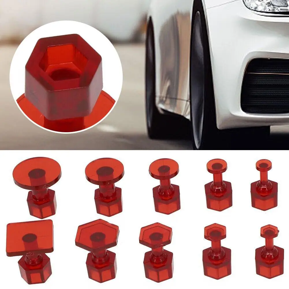 

Dent Removal Tools Glue Tabs Multiple Purposes Nylon Red Brand New High Quality For Car Sheet Metal Processing