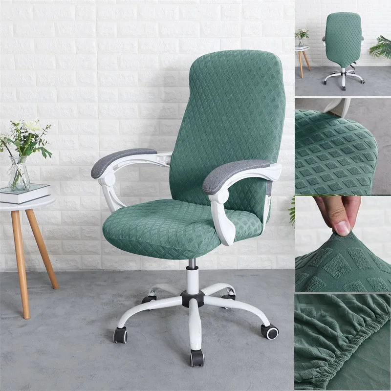 Funda Grua De Jacquard Para Silla De Jefe De Oficina, Funda Elástica Para Asiento De Silla De Ordenador Giratoria, Fundas Elásticas Para Sillas Con Reposabrazos - AliExprs