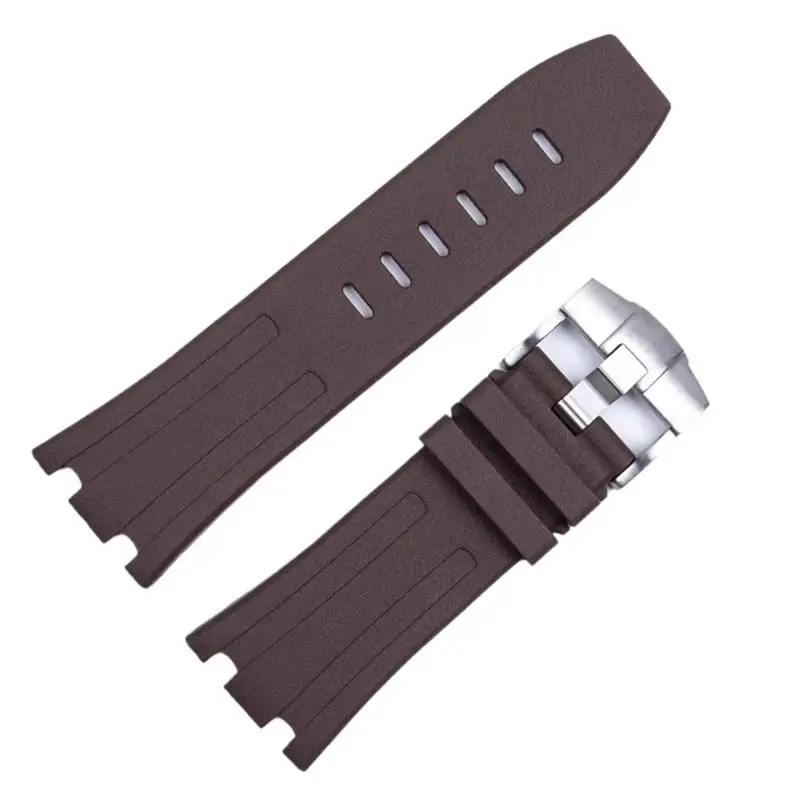 SCHIK For Audemars and Piguet Royal Oak Strap Original AP 15710 26470 Silicone Rubber Sport Watch Strap 28mm Watchband