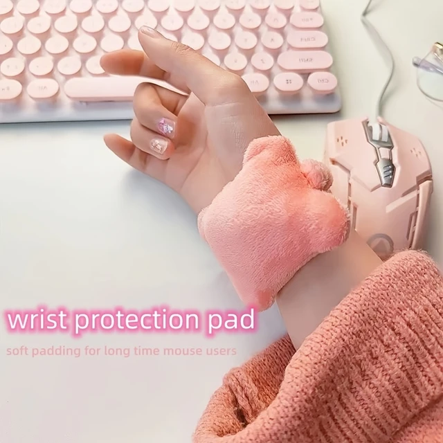 Interrupteur tapis de souris avec repose-poignet, petit oreiller à main,  élastique avec clavier, anti-usure, support de poignet de bureau, 1 pièce -  AliExpress