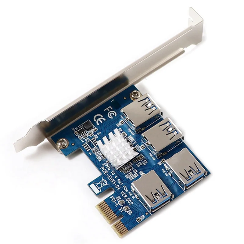 

PCIE PCI-E PCI Экспресс Райзер-карта 1X до 16X от 1 до 4 USB 3,0 слот множитель концентратор адаптер