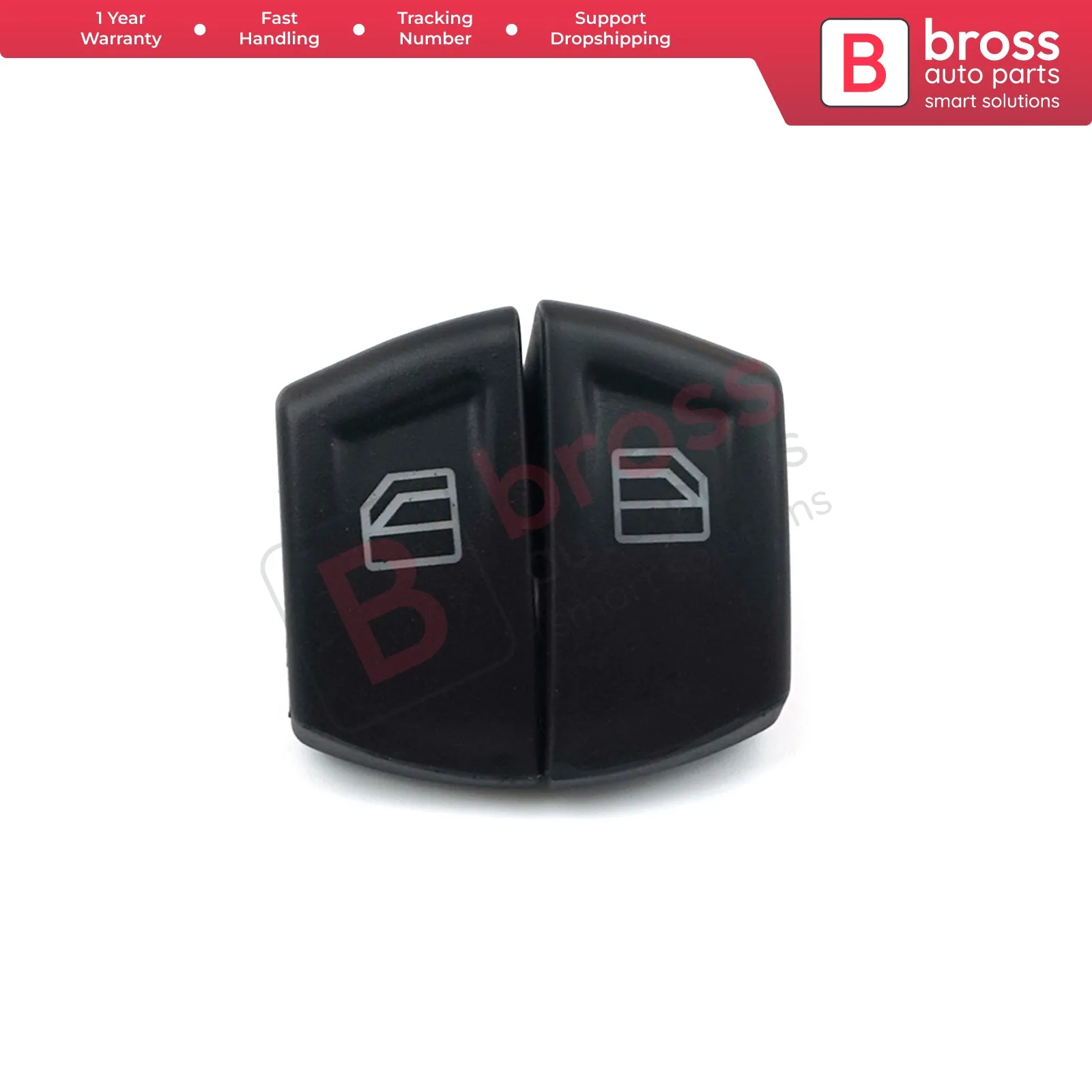 

Bross BDP81 2 Pieces Main Window Switch Button Cover Driver Door 807624374022 For Mercedes W639 Vito Sprinter 906 VW Crafter