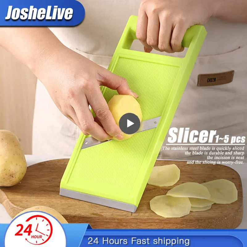 1pc Plastic Slicing Tool, Minimalist Two Tone Fruit & Vegetable Slicer For  Kitchen