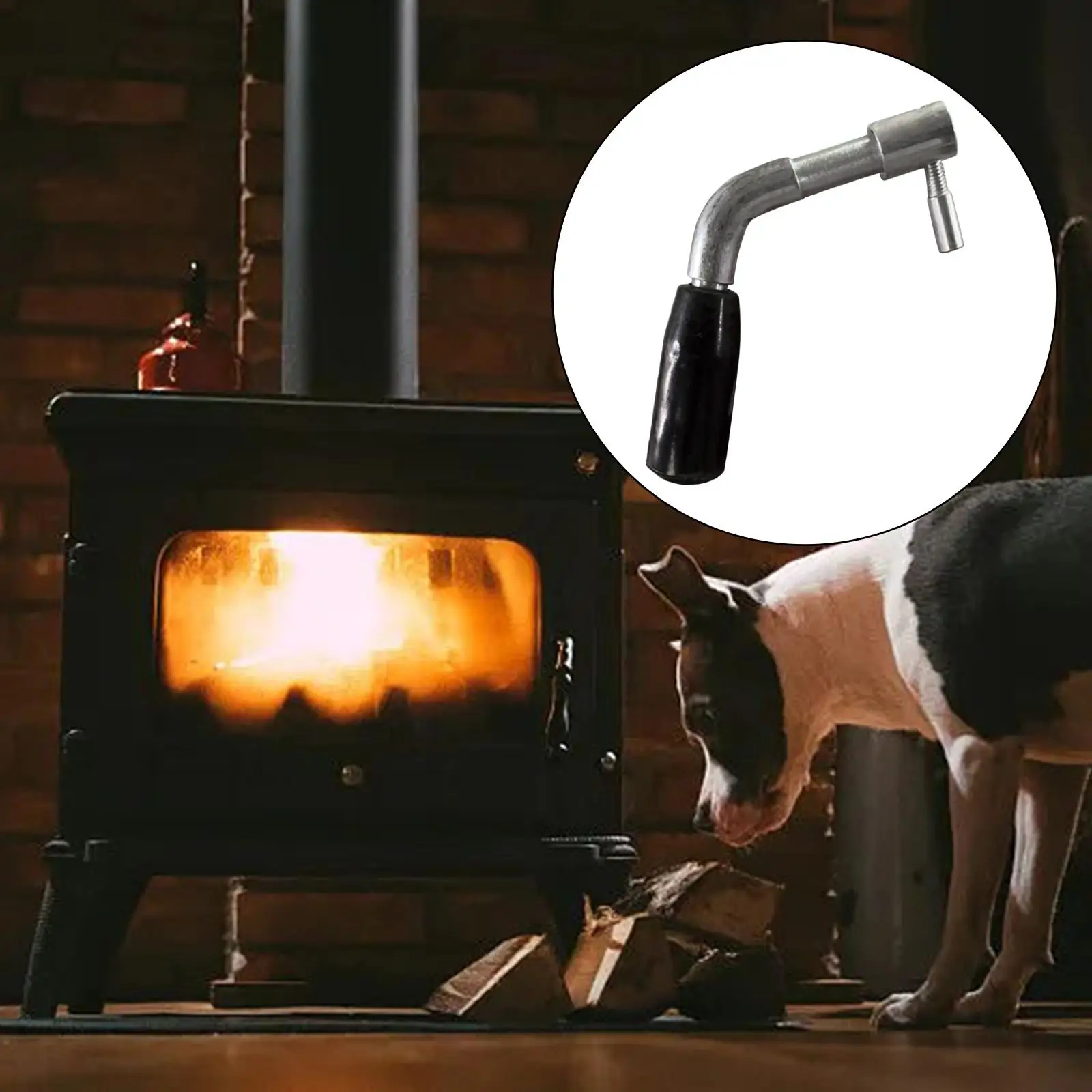 

Stove Door Handle Accessories Premium Stainless Steel Portable Household Durable Stainless Steel Handle Fireplace Door Handle