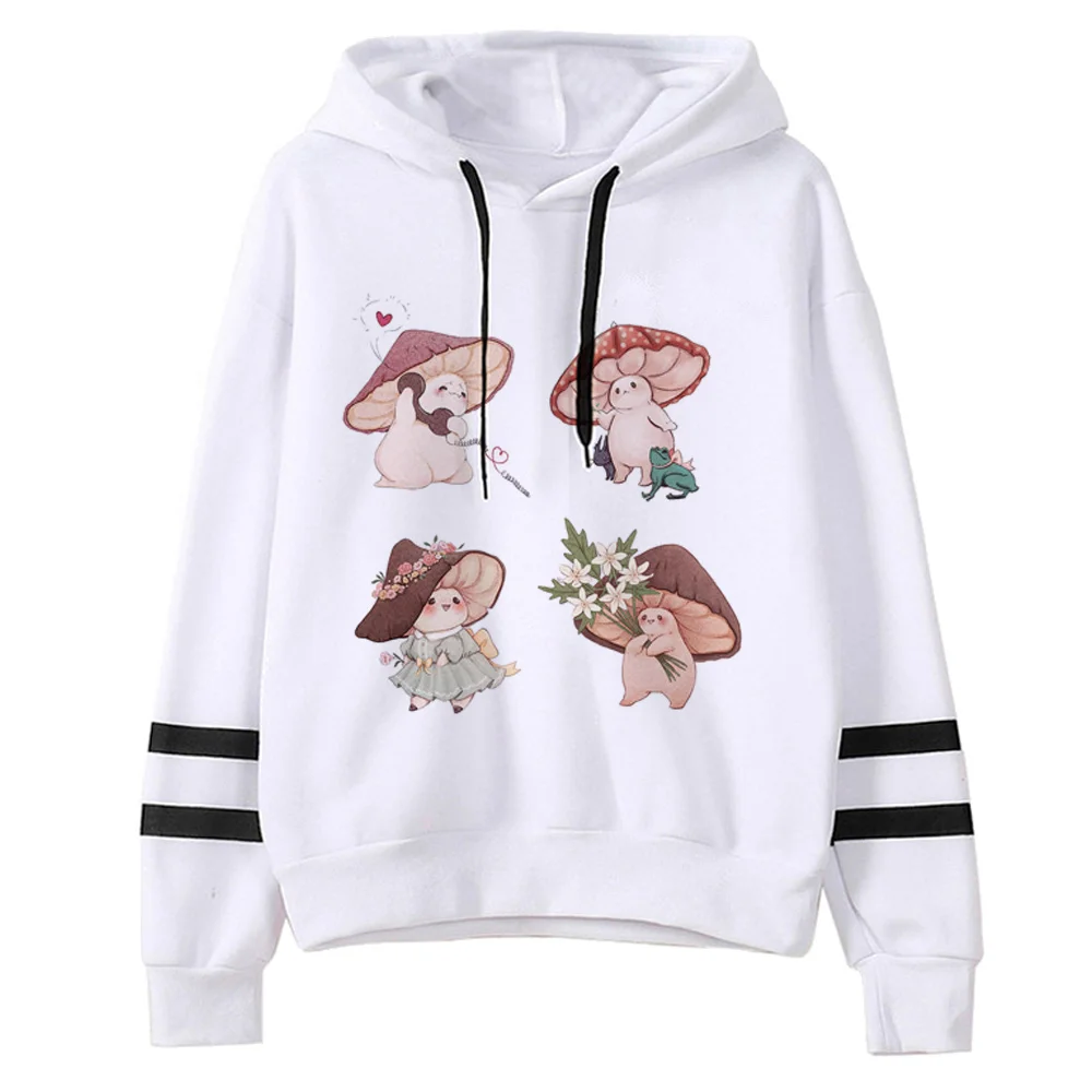 

Mushroom hoodies women Kawaii graphic pulls Hooded Shirt female Kawaii clothes