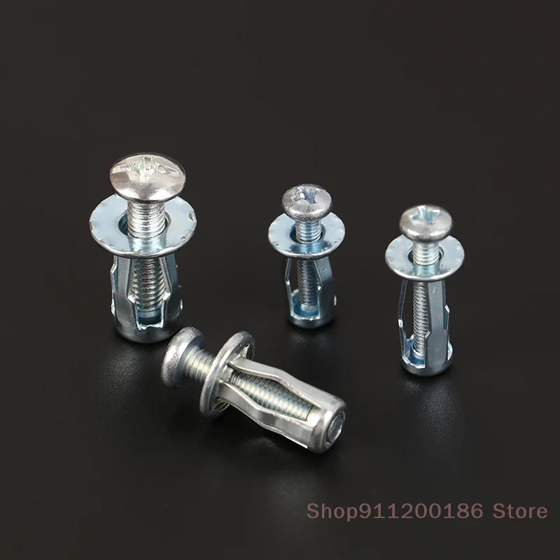（Shop）10 Set M4/M5/M6 Jack Nuts Car Metal Screw Petal Nuts Screw For Hollow Wall Iron Skin Petal Nut Expansion Lantern