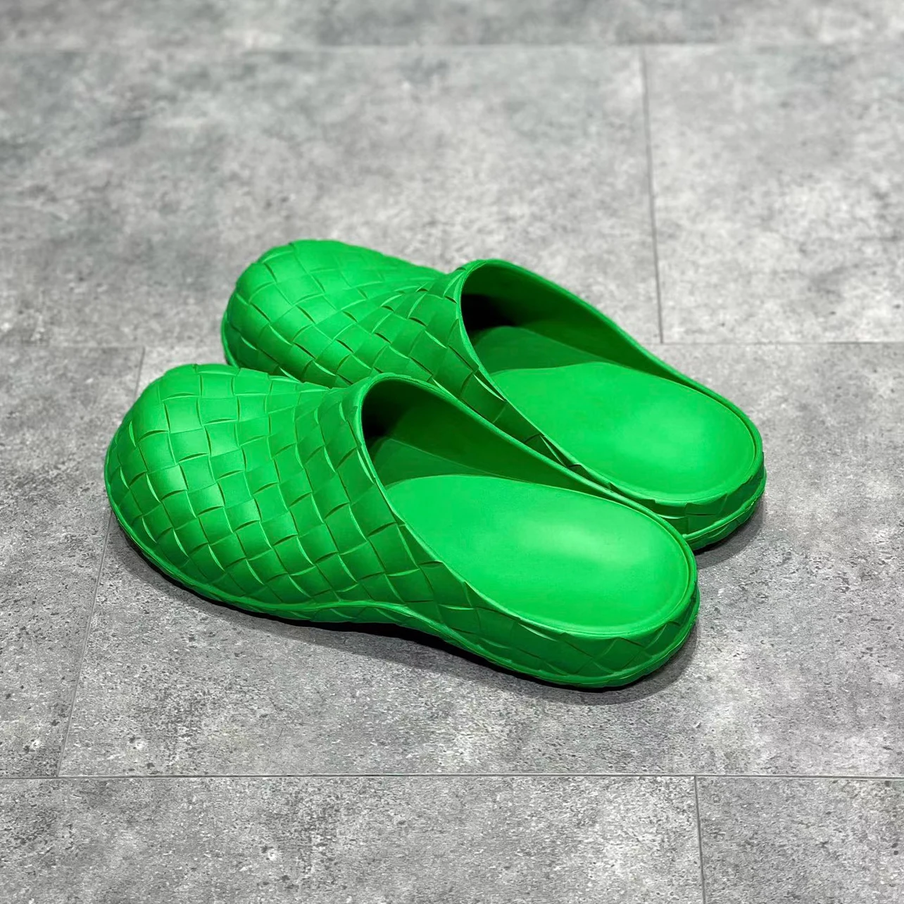 

NIGO Green Woven Slippers Shoes #nigo6219