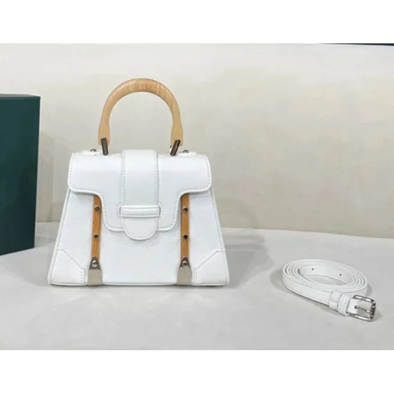 Luxury Shoulder Bag Crossbody Wooden Handle Fashion Casual Versatile Handbags for Women High-quality Multicolored Messenger Y2k