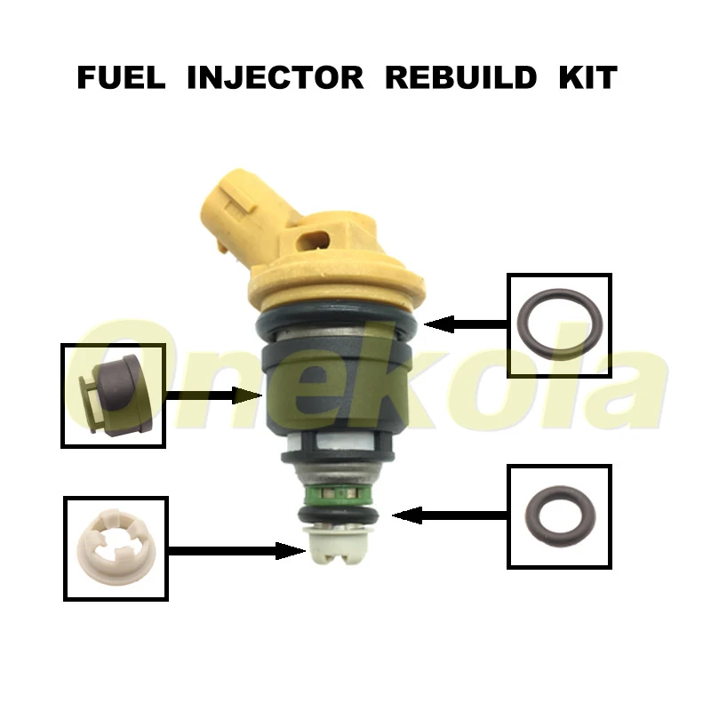 Kit Di Riparazione Servizio Iniettori Carburante Filtri Orings Guarnizioni Passacavi Per Subaru Sti Wrx Gc8 My99 Sti E85 Jecs 16600-Aa170