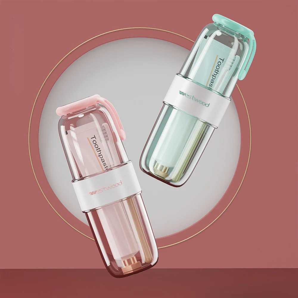 Sealed Luxury Travel Wash Cup Wash Set Toothbrush Cup Portable Mouthwash Cup