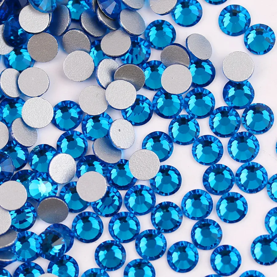 Elegant Assortment of Colorful Glass Crystal Flatback Rhinestones for DIY Nail Art and Crafts