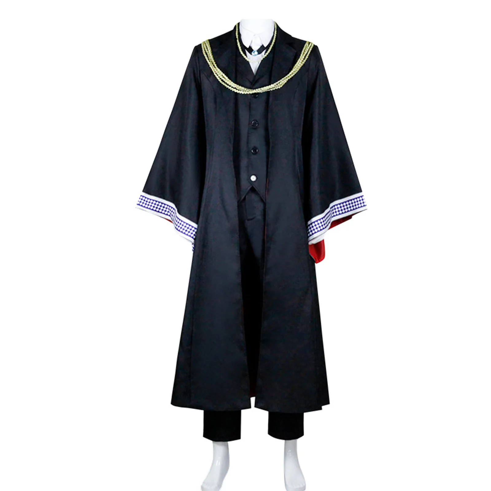

Elias Ainsworth Cosplay Costume Mask Black Magic Teacher Uniform Halloween Stage Performance Suit