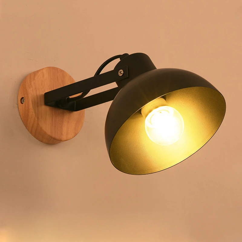 

Modern Wall Lamps Nordic Sconce Lighting Bedroom Bedside Wall Mounted Reading Light Creative Wall lamp Foyer Home Lighting E27