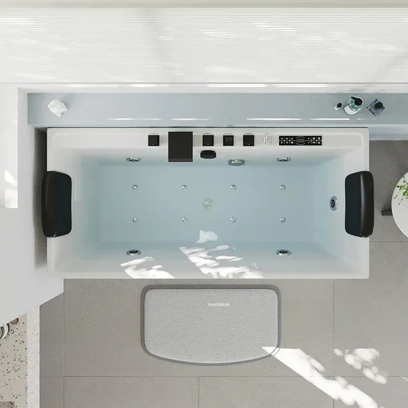 Acrylic Intelligent Constant Temperature Small Apartment Modern Household Bathtub Adult Jacuzzi Surfing Massage Bathtub