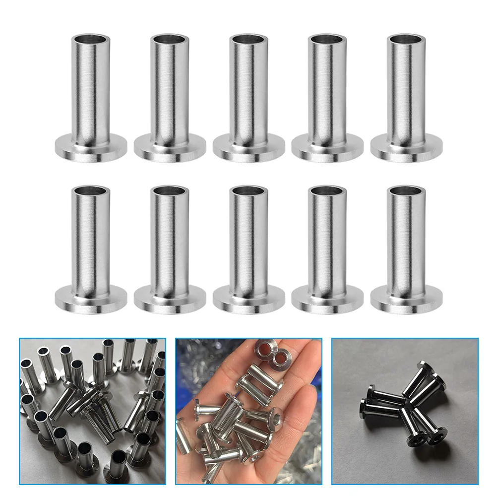 

10 Pcs Wire Rope Protective Sleeve Part Protector Deck Cable Railing Parts Household Quick Connector for Wood Post