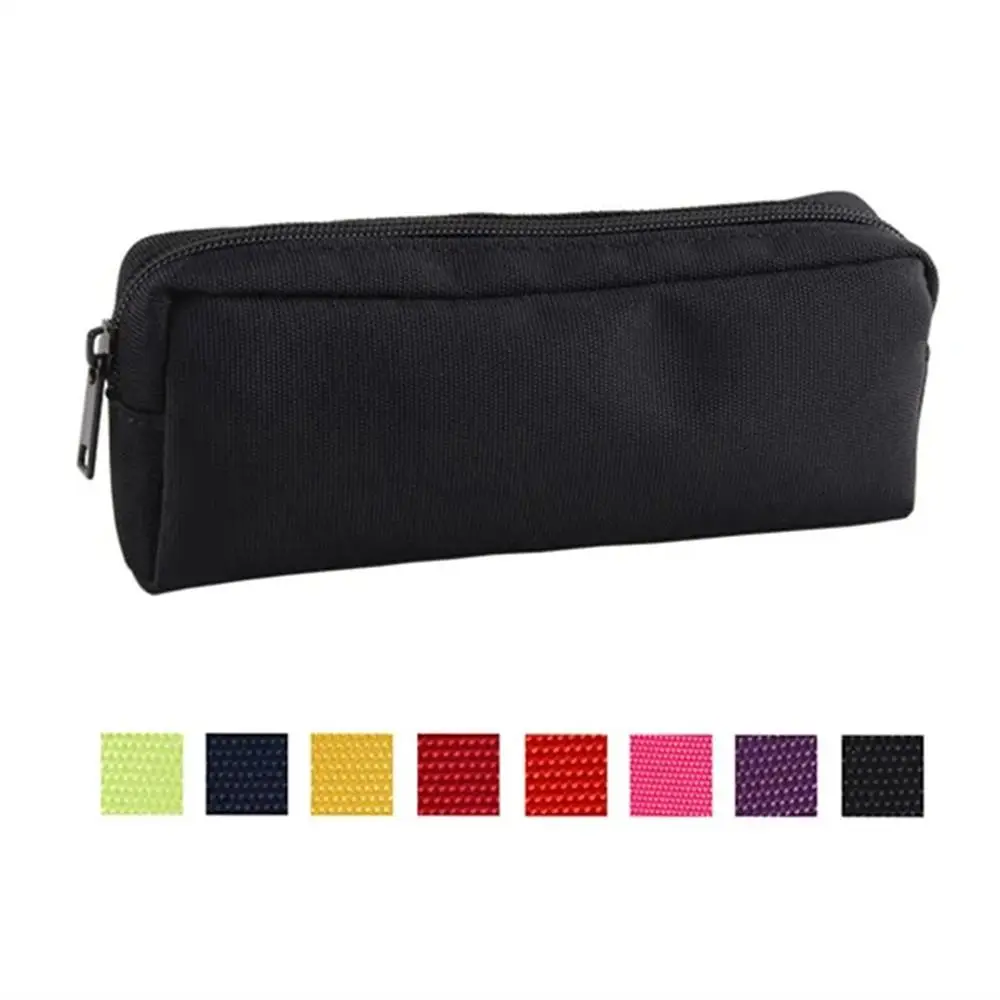 

Zipper Pouch Pencil Case Office Supplies Solid Color Multi-purpose Stationery Pouch Simple Colorful Pen Bags School Supplies