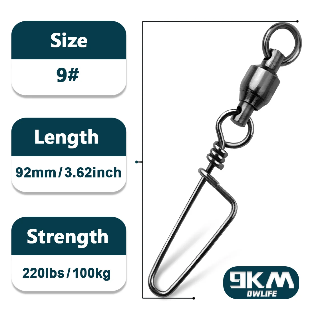 釣りスナップスイベル釣りアクセサリーボールベアリングスイベル