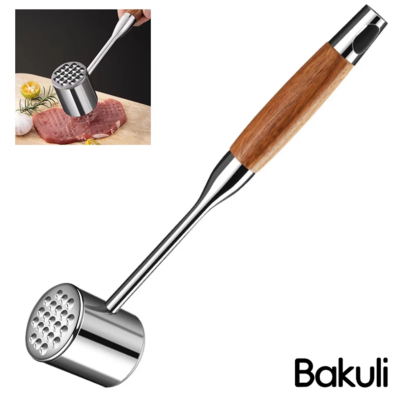 Meat hammer steak special hammer kitchen meat 304 stainless steel meat household loose tendon artifact