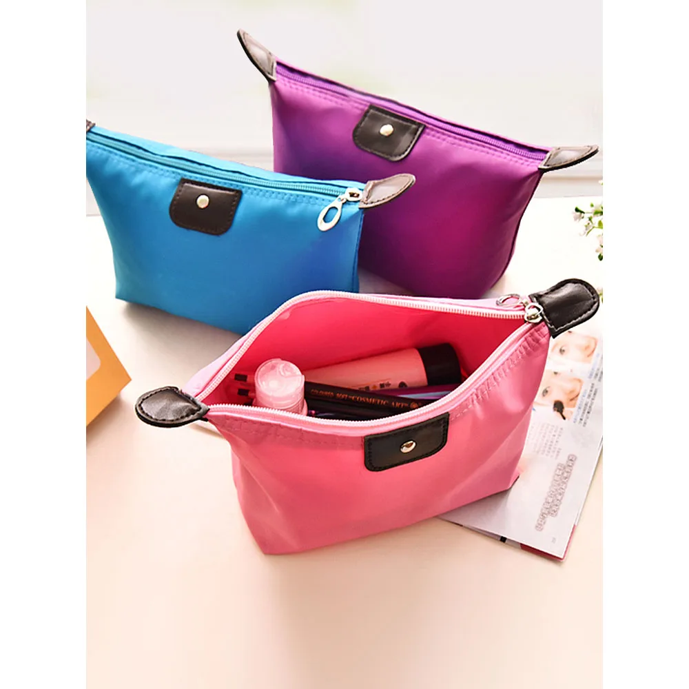 New Cosmetic Bag For Women Large Capacity Travel Makeup Bag Waterproof Portable Toiletry Bags With Zipper Wholesale knitted pencil case toiletry bags for college student knitting makeup bundle trendy zipper yarn