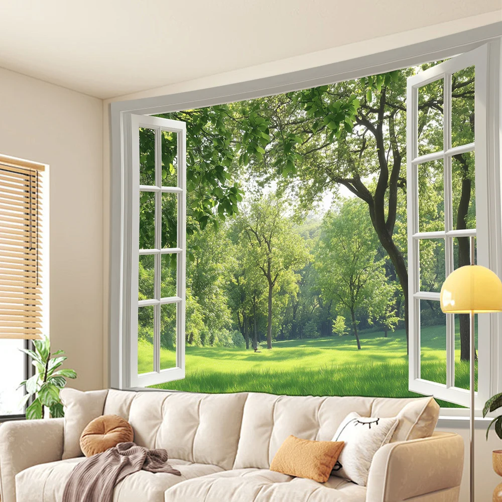 Quiet Forest Landscape Tapestry 4