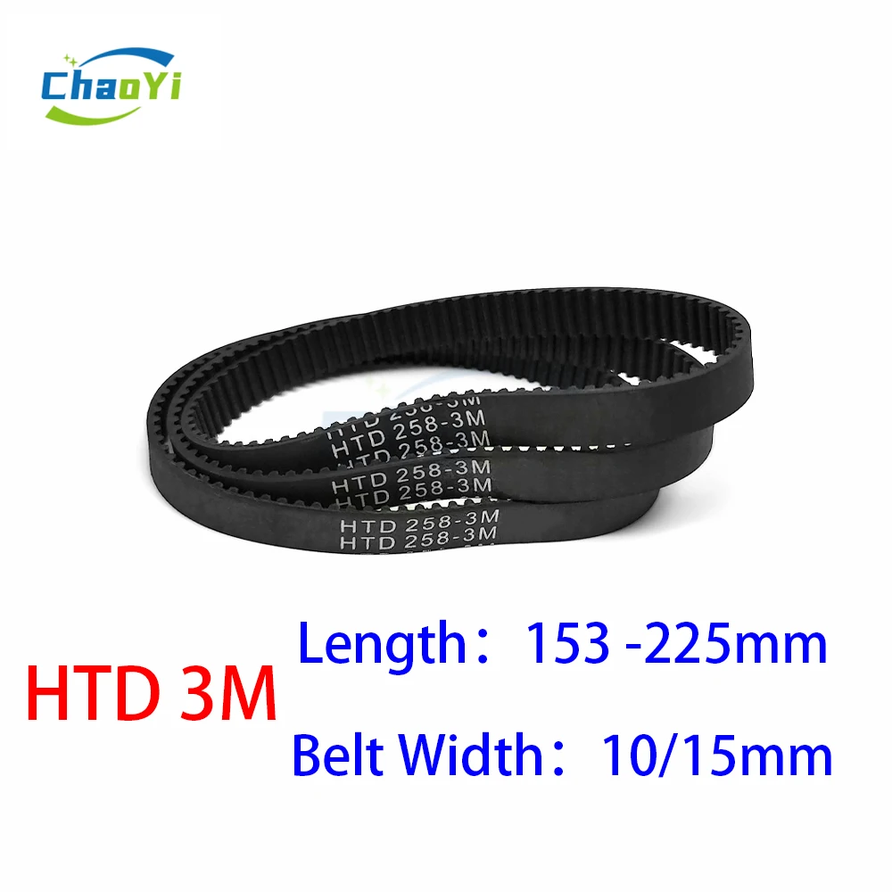 

HTD 3M Timing Belt Length 153 156 159 162 165 168 171 174 177 180 183 186 189 192 195 198 201 204 207 210 213 216 219 222 225mm