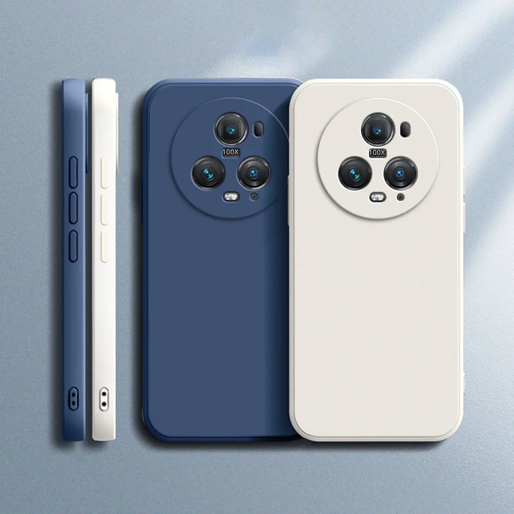 Premium Shockproof Liquid Silicone Case with Lens Protection for Huawei Honor Magic Series