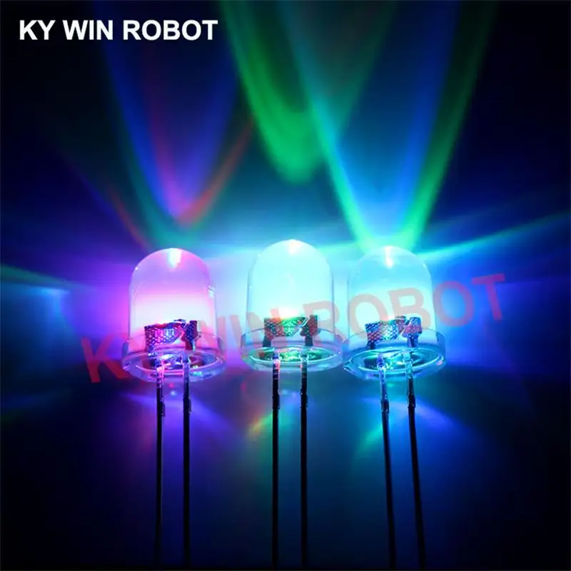 10pcs/lot F8 8mm Fast/Slow RGB Flash Red Green Blue Rainbow Multi Color Light Emitting Diode Round LED Full Color DIY Kit 10pcs/lot F8 8mm Fast/Slow RGB Flash Red Green Blue Rainbow Multi Color Light Emitting Diode Round LED Full Color DIY Kit