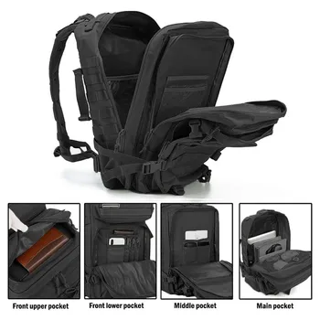 45L/25L Tactical Backpack Men's Travel Large Capacity Rucksacks Men Waterproof Outdoor Sports Multi-functional Bags 3