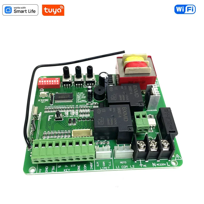 220VAC Wifi 소프트 스타트 NO 슬라이딩 게이트 오프너 모터 회로 기판 카드 컨트롤러 PCB 마더보드 플레이트