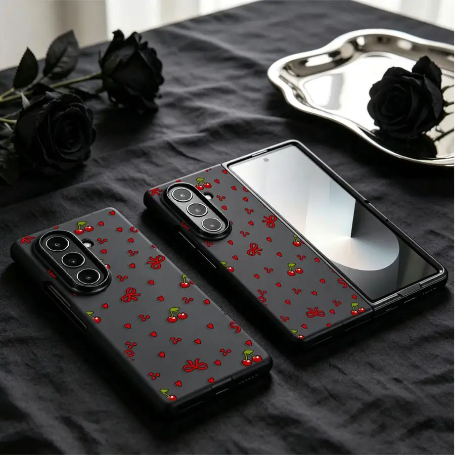 Mini Bow Cherry Back Phone Case Cover
