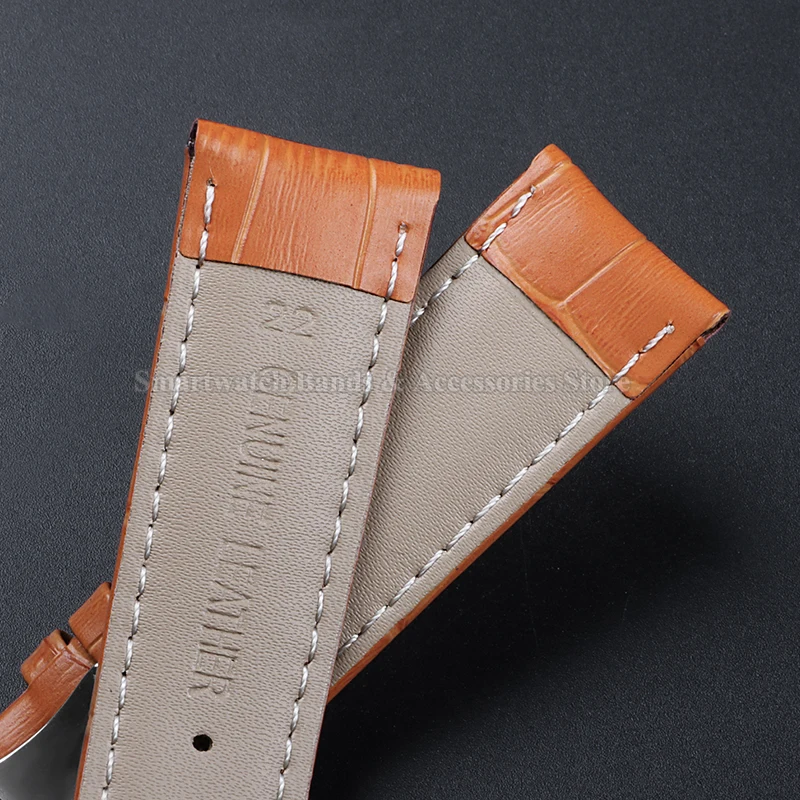 Premium Leather Watch Strap with Universal Butterfly Clasp (Multiple Sizes Available)