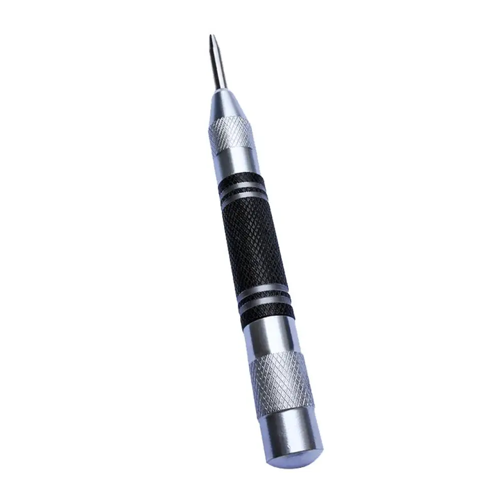 

2PCS HCS Automatic Center Punch High Hardness Automatic Center Punch Adjustable Spring Loaded Metal Drill Tool For Steel