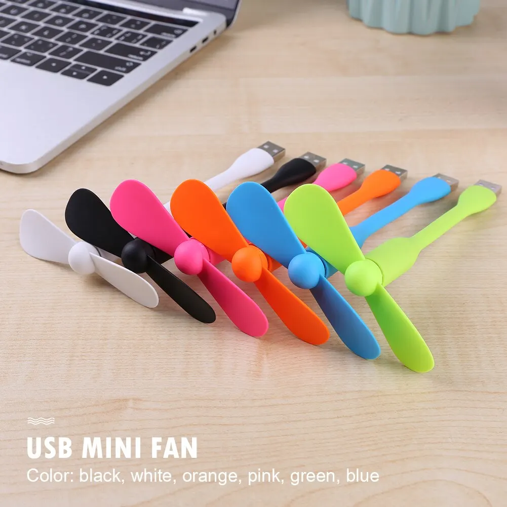 MiniUSBFanFlexibleBendableFanForPowerBankLaptopPCACCharger