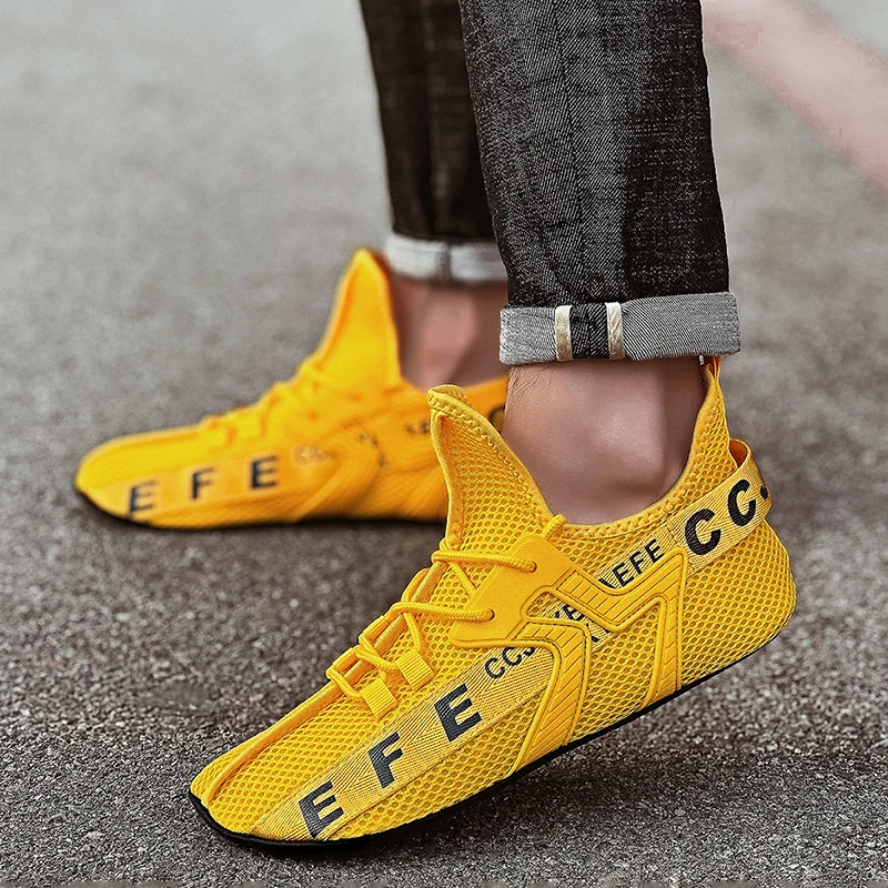 Men's Summer Breathable Mesh Sneakers - Lightweight Fashion Sports & Casual Walking Shoes