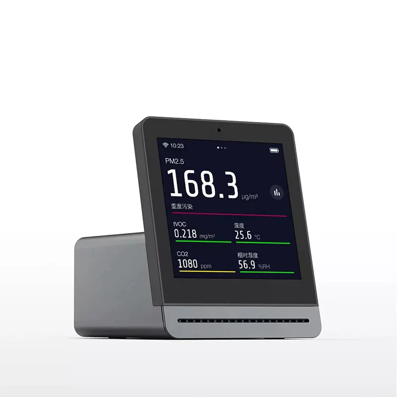 Xiaomi Qingping Air Detector Retina Touch IPS Screen CO2 PM2.5 Temperature Humidity Smoke Indoor Outdoor Monitor 