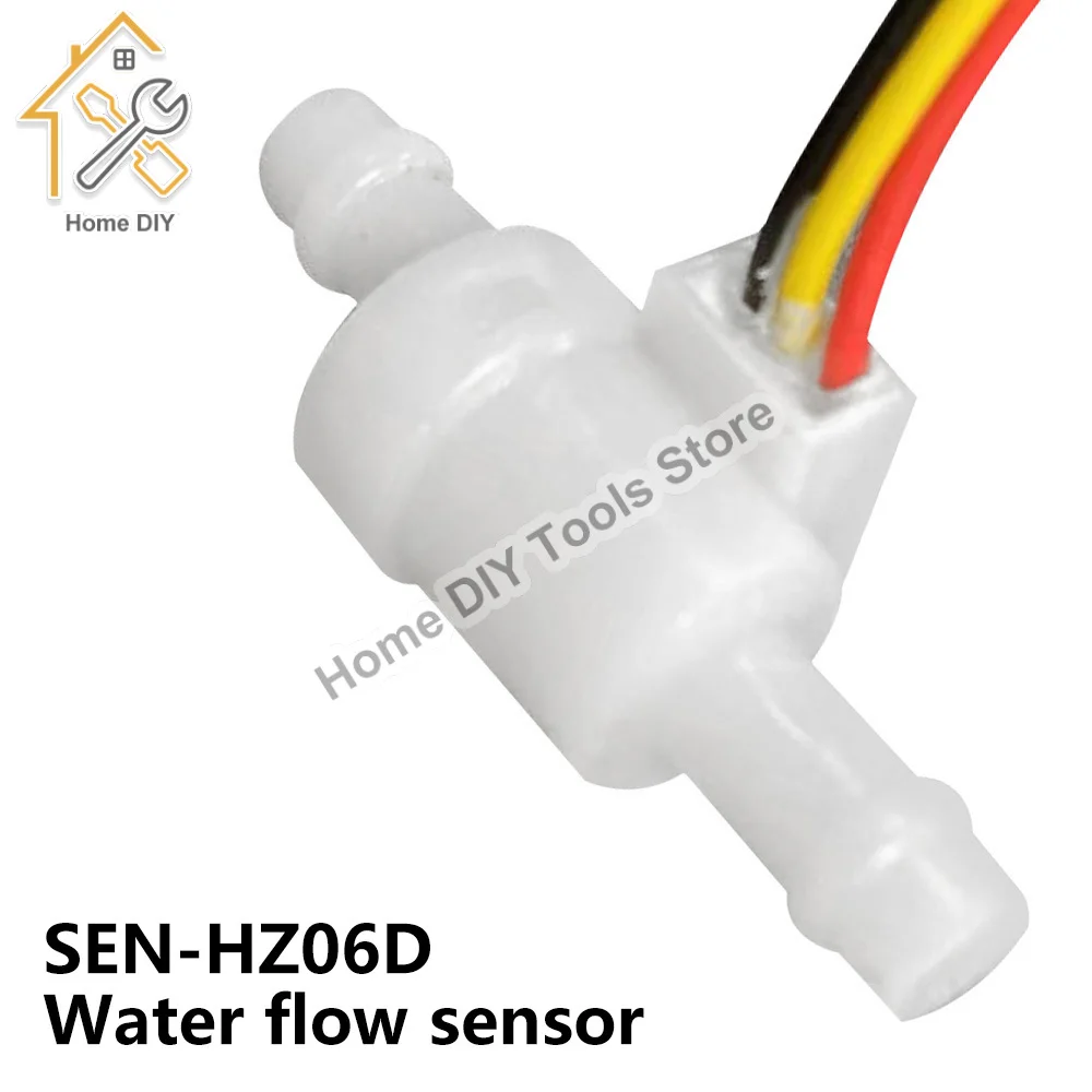 Water Flow Sensor 0.05-1.5L/min Mini Hall Effect Liquid Flowmeter Fluidmeter Counter Coffee Machine