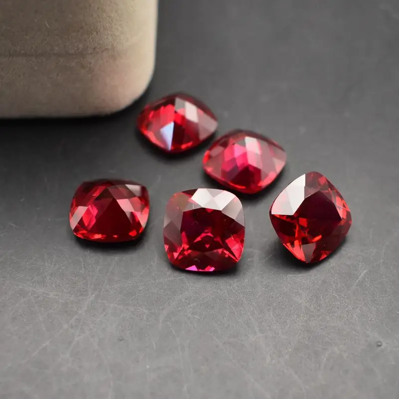 Natürlicher roter Rubin 12x12mm 10,5Cts Sri-Lanka AAAAA+ Rubin herzförmiger VVS loser Edelstein zur Schmuckherstellung – Detail 8