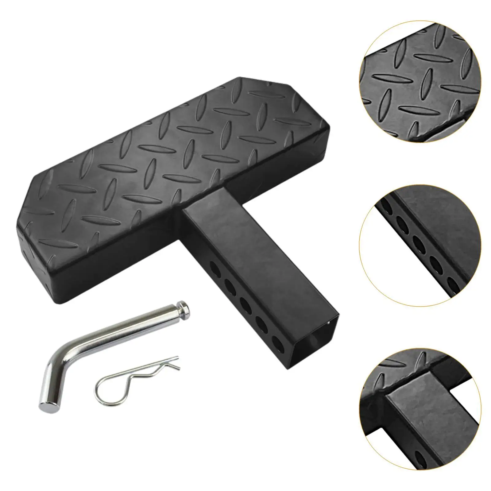 Auto Universal Hitch Step Rust Resistant Rear Tow Hitch Step Bar Board for Trailer 2&rdquo; Receivers SUV Vehicles Accessories