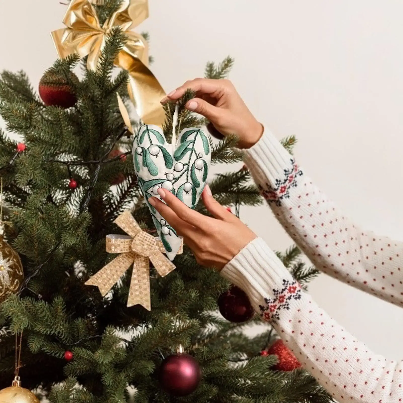 Beginner Embroidery Kit For Adults Heart Ornament Practice Kit Art Craft For Home Wall Decor Adults Seniors Hobby Relaxation